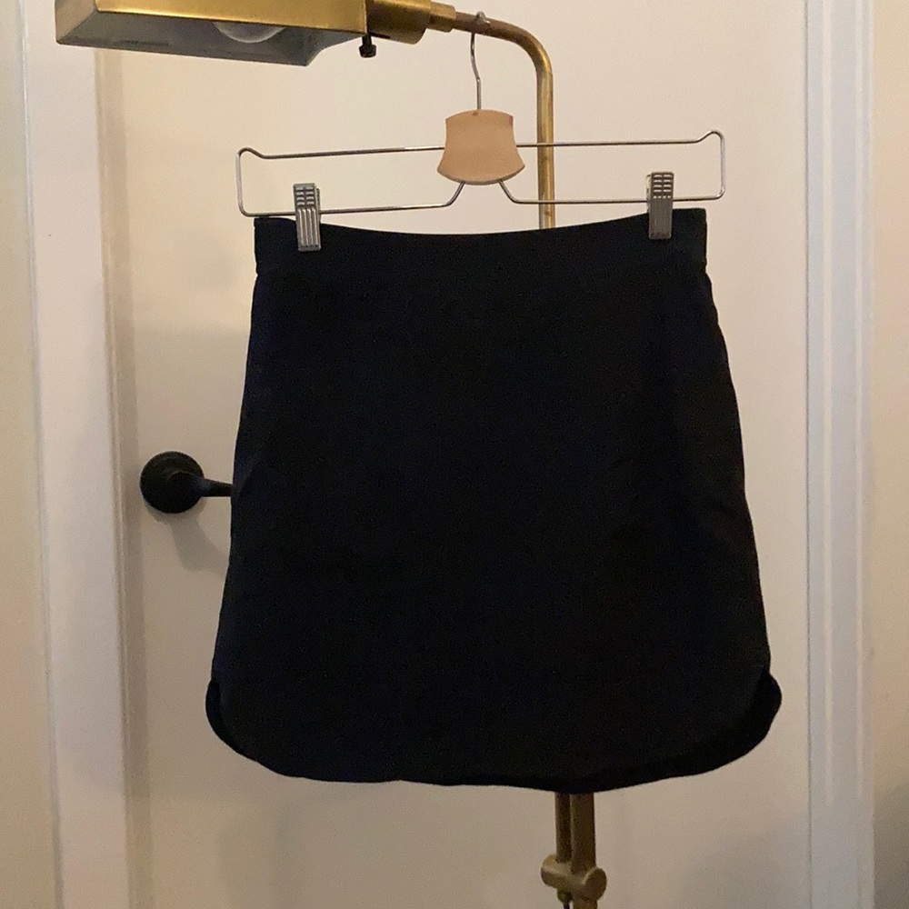 Madewell Black Silk Mini Skirt, size XS